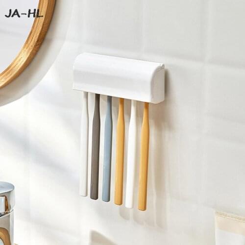 Family Tooth Brush Storage Toothbrush Holder Toothbrush Wall Mount Rack Six hole toothbrush holder