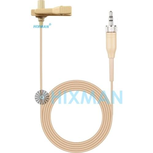 HIXMAN Beige LM3-SO OmniDirectional Lapel Tie clip lav Lavalier Condenser Mic For SONY WRT 805 UTX-B1/2/03/40 wireless System