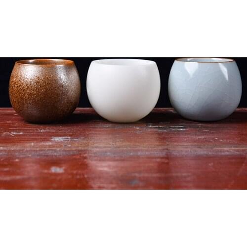 Chinese Ceramic Ru Kiln Kung Fu Tea Set Household Ceramic Tea Cup Teapot Living Room Furniture Set Household Office Supplies