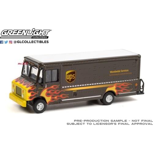 GreenLight 1:64 2019 UPS Flame Global WORDWIDE Services Collector Edition Metal Diecast Model Race Car Kids Toys Gift