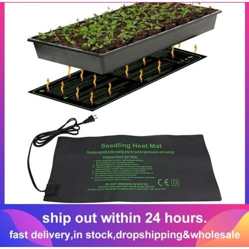 Seedling Heating Mat 52x52cm Waterproof Plant Seed Germination Propagati Clone Starter Pad 18/45/105W Garden Supplies 1 Pc