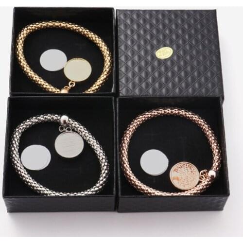 Creative Sublimation Blank DIY Metal Bracelet Retro Bracelet Pendant Gift for friends/Family