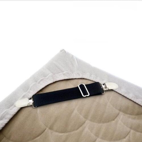 Bed Sheet Fasteners Mattress Fixed Straps Elastic Sheet Holder Cord Anti Slip Tablecloth Slipcover Clips Grippers Retainer Tapes