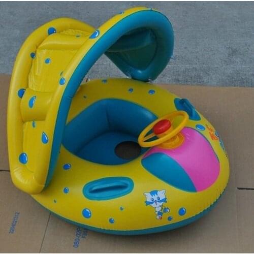 Summer Infant swimming ring Inflatable Pool shaded Pool Toys Swim safely seat baby choose water sports Beach Sea Party for baby