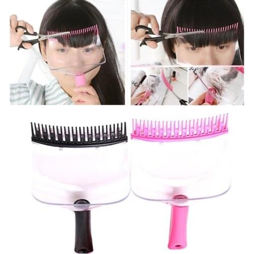 DIY bangs hair clipper hairdressing scissors cutting Easy to carry haircut Appliances Face Protecting Disposable Face Shield