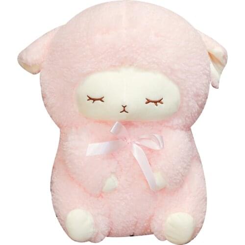 Lovely New 1pc 30CM/40CM Super Kawaii Sleeping Sheep Plush Toys Kids Lovely Alpaca Animal Stuffed Dolls Children Birthday Gifts