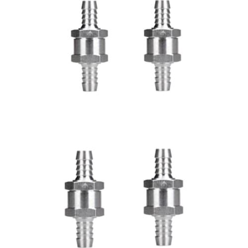 4x One Way Non Return Check Valve Fuel Line Petrol Diesel Water 8mm 6mm
