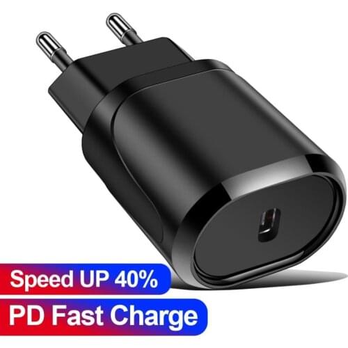 Portable Travel QC3.0/PD18W Quick Charging Charger Adapter for iPhone