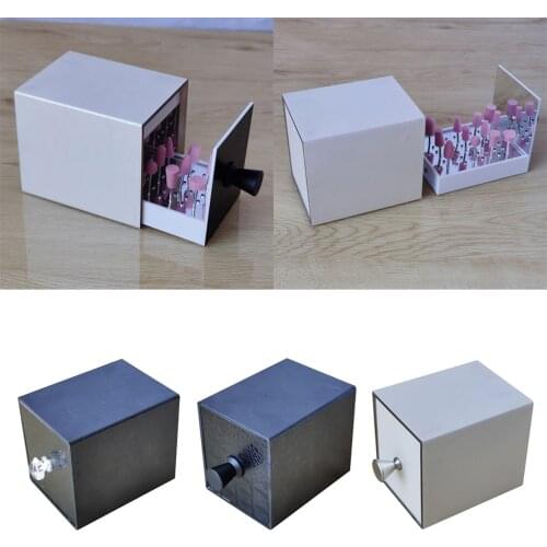 Professional Acrylic Clean Box – Cleans Nail, Hair, Salon and Spa Equipment Small Parts, For Nail Art Drill Bits Box