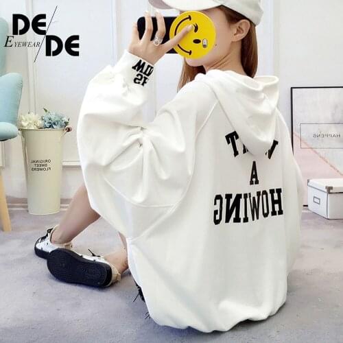 Simple fashion puff sleeve pullover shirt sweatshirt pullover hoodie casual women