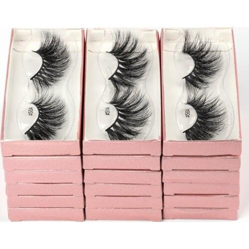 Lashes Mink 25mm 10/20/100 PCS Wholesale False Eyelashes 25mm Dramatic Eyelash Packaging 3d Mink Lashes Bulk Natural Faux Cils