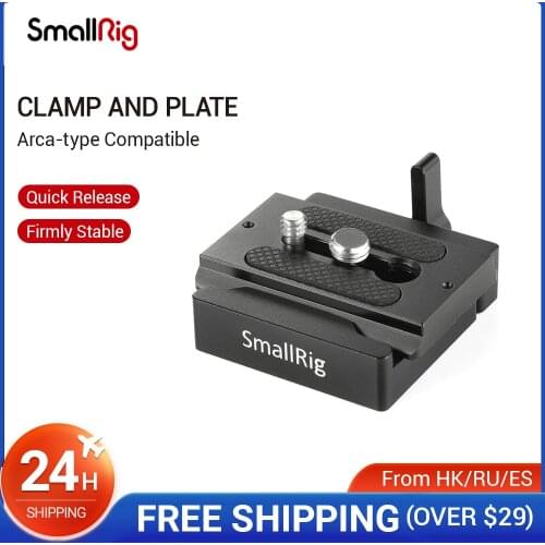 SmallRig Universal Quick Release Clamp and Plate ( Arca-type Compatible) Baseplate For Mirroless And DSLR Cameras - 2280