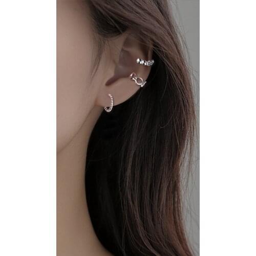 Modern Jewelry 1 PC Ear Clip Earrings 2021 New Design Silvery Plating Hot Selling Metal Ear Clip No Pierce For Women Party Gifts