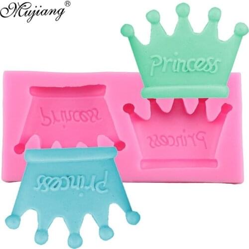 Wedding Princess Crown Silicone Mold Cake Decoration Tools Cookie Baking Fondant Mould Handmade Soap Mould Chocolate Candy Molds