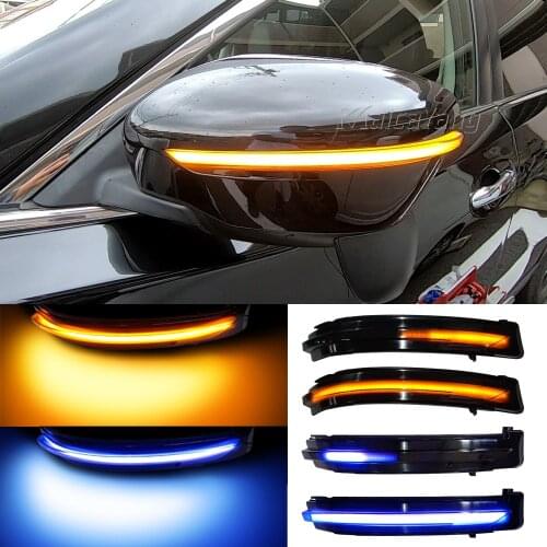 For Nissan X-Trail T32 Qashqai J11 Murano Z52 Navara NP300 Pathfinder Juke LED Dynamic Turn Signal Light Flasher Blinker