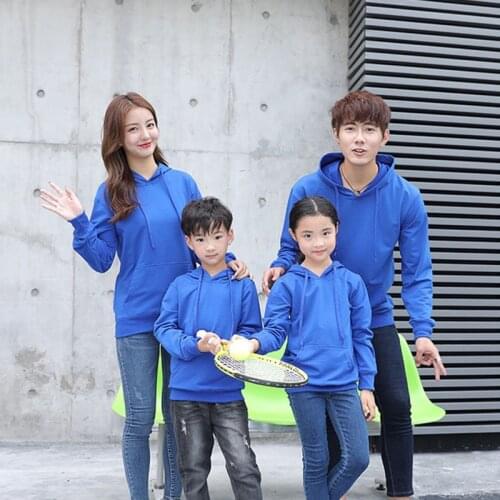 Parent child hoodie sweatshirts kids and adult family outfit cotton long sleeve hoodie for baby girls boys mom dad clothes