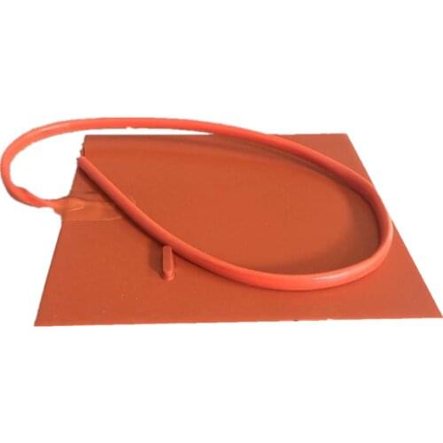 220V 800W, 370*370mm silicone rubber heating pad with 100k thermistor and 3m adhesive