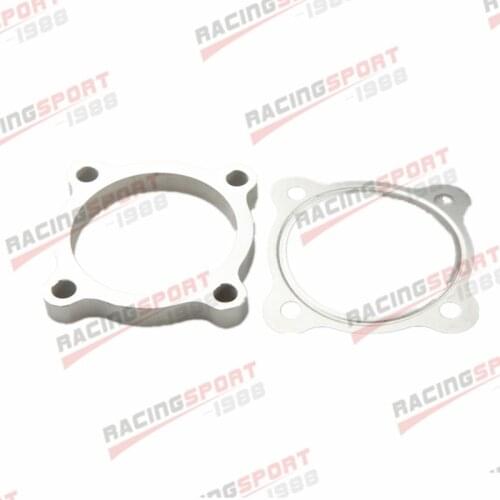 3" 4 Bolt SS304 Turbo Exhaust Downpipe Flange + Gasket T4 GT35 T3/60-1 GT3582R