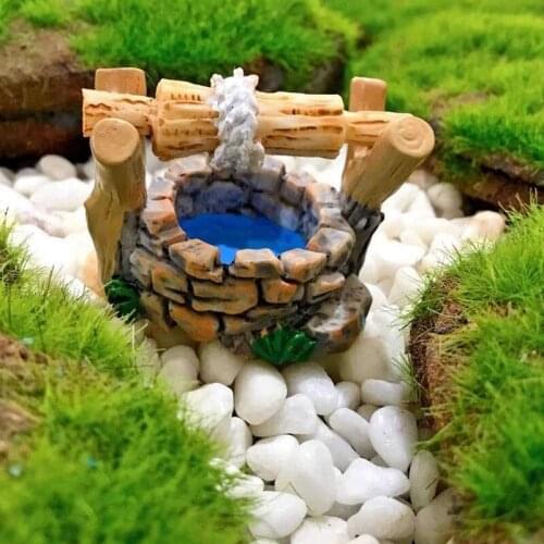 8Pcs/Set Fairy Garden Kit Miniature Pond Tower Bridge Ornaments For Garden & Patio Micro Landscape Yard Bonsai Decoration