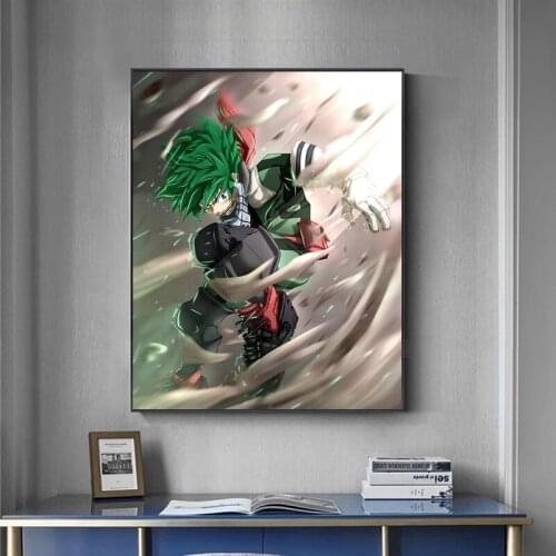 Colorful Japan Anime My Hero Academia Colorful Artwork Anime Wall Decoration Poster Art Prints 50 x 70 cm,No Frame