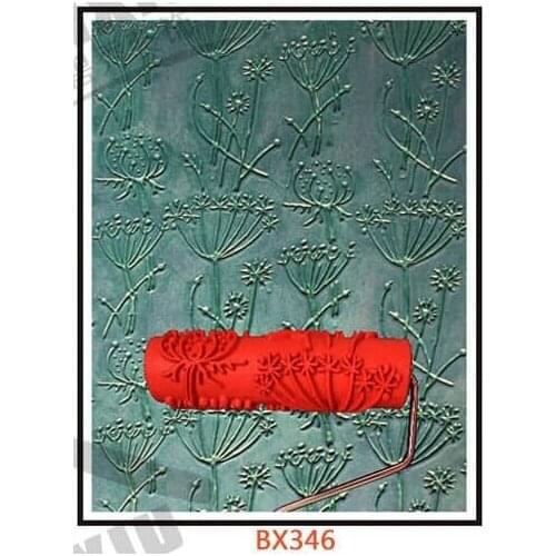 DIY 7" 3D rubber wall painting roller, home decoration art printmaking roller high quality free shipping BX346