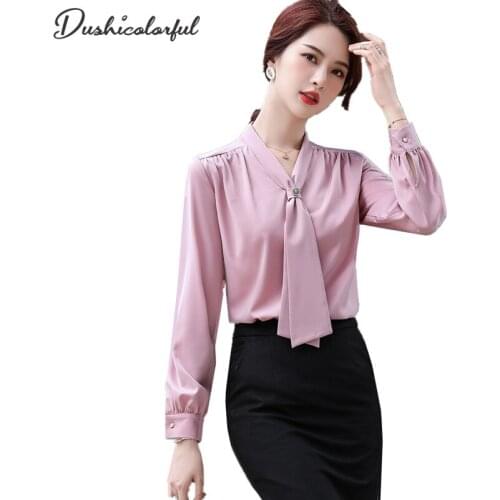 Свободные блузки Dushicolorful China At AliExpress