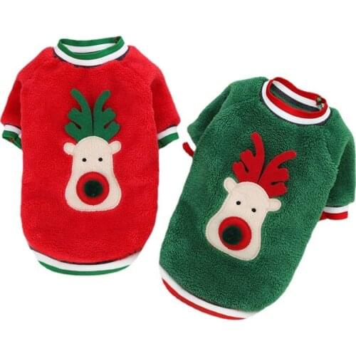 Fleece Winter Dog Clothes Christmas Pet Dog Coat Jacket For Dogs Hoodie Warm French Bulldog Clothes For Dogs Costume Chihuahua