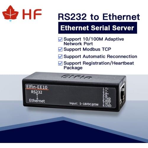 HF High Flying Elfin-EE10 Serial Port RS485 to Ethernet Device Server Module Support TCP/IP Telnet Modbus TCP Protocol