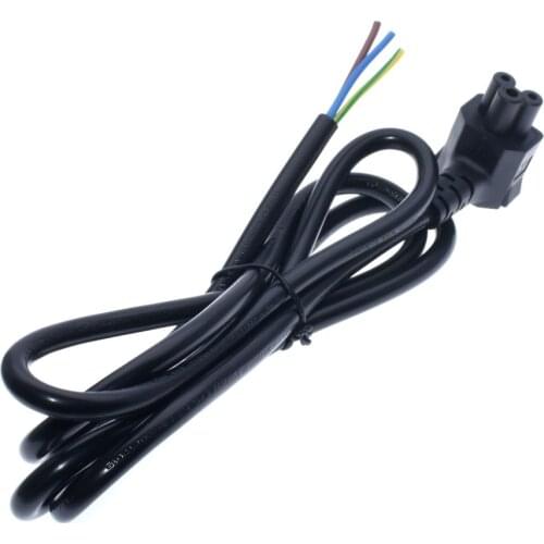 IEC 320 C5 clover leaf right angle power cord ,VDE plug line cable,1.5m,H05VV-F 3G 0.75MM 250V 10A