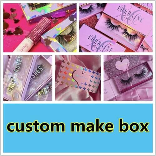 Custom golding Lash Box Eyelash Packaging custom make box Empty Lashes Box with Tray Rectangle Lash Cases Lash Boxes Packaging