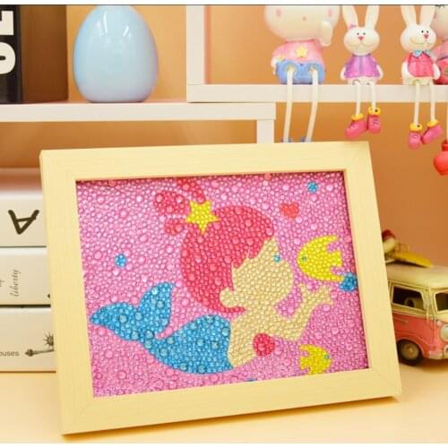 Wonderlife Animals DIY Drill Round Diamond Painting Mosaic Picture Cross Stitch Kit Embroidery Handmade Home Decor With Fram