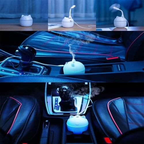 Mini Air Humidifier 220ML Essential Oil Diffuser For Home Car USB Fogger Mist Maker Aromatherapy With LED Night Lamp Supplies