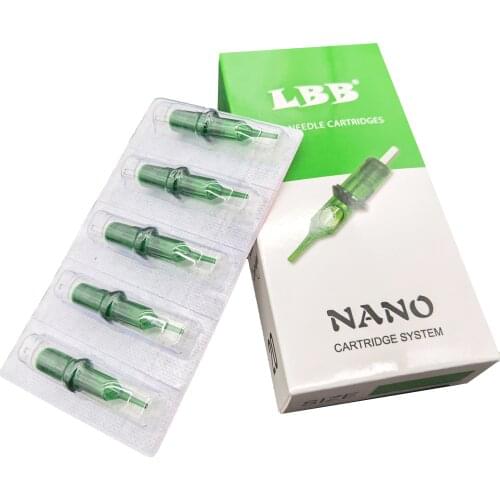 20PCs Disposable Tattoo Cartridge Needles Tattoo Makeup 1RL for Microblading Tattoo Machine