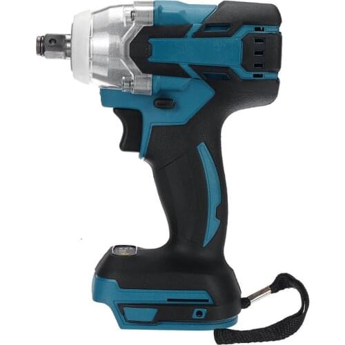 Premium Portable 18V Electric Brushless Impact Wrench Rechargeable 1/2 Socket Wrench Power Tool Cordless Electric Wrench