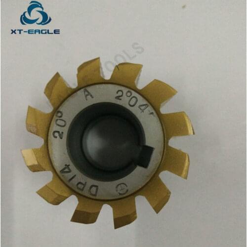 Yellow coating HSS DP10 DP11 DP12 DP13 DP14 DP16 DP18 DP20 DP22 DP24 Gear Hob Cutter PA20 degree