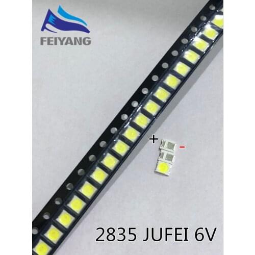 LED 2000 pcs Backlight 1210 3528 2835 1W 6V 96LM Cool white LCD Backlight for TV TV Application 01.JT.2835BPWS2-C 2000pcs