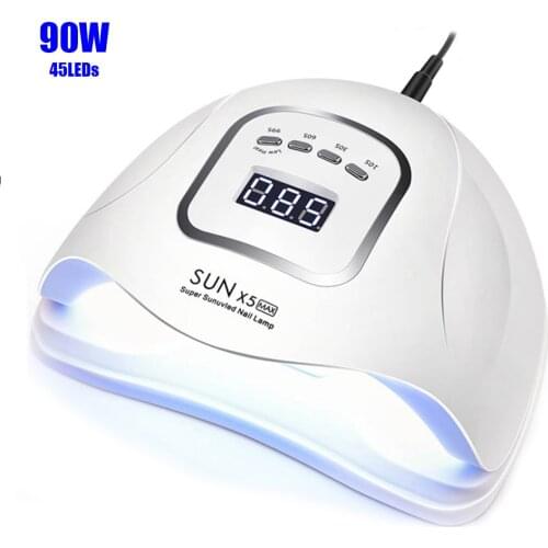 SUNX5 Max 90/72/36W LED Lamp Nail Dryer 45/36/18 LEDs UV Ice Lamp For Drying Gel Polish Timer Auto Sensor Manicure Tools