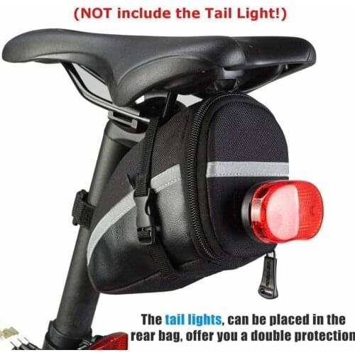 Bicycle Mountain Bike Saddle Bag Waterproof Storage Tail Rear Bag Seat Equipment Outdoor Cycling L6T1