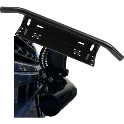 Universal Front Bumper License Plate Holder Frame Bracket Mount Bull Bar Style for Off road Lights Bar LED SUV Truck Pickup 1PCS