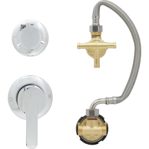 3/4/5 Way Cold And Hot Water Mixer Shower Panel Faucet Screw Thread Shower Cabinet Valve 10cm Room Tap Brass Screen Steam Sauna