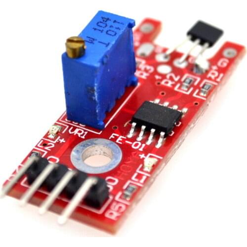 5pcs/lot KY-024 Linear Magnetic Hall Sensor Board Switch Speed Counting Hall Sensors Module For Arduino Diy KY024 Hall Sensor