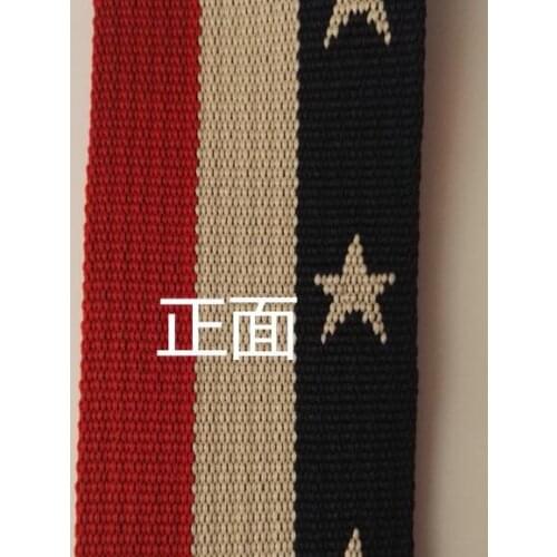 50Yards/Bag Popular stars pattern, jacquard colored stripe ribbon 50mm