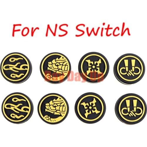 500PCS Silicone Analog Thumb Stick Grip Cap Thumbstick Joystick Cover Case for Nintend Switch NS JoyCon Controller
