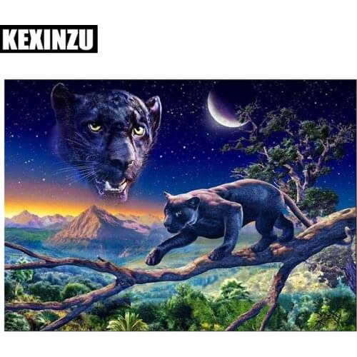 Diamond paintings full square Embroidered Mosaic sale-Black Panther-DIY 5D picture by Rhinestones Home wedding decoration