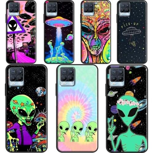 Alien UFO Cover For OPPO Realme 8 6 7 Pro Q3 C3 C11 C15 GT Case For OnePlus 8 Pro 9 Pro 8T Nord 9R