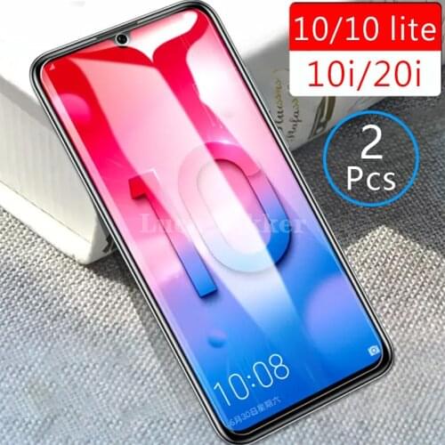Case on honor 10 lite tempered glass for huawei honor 10i 20i cover screen protector coque bag protective phone honor10 10lite