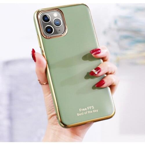I12 Case For iPhone 12 Pro Max Case Luxury Plating Camera Protective Soft Cover For iPhone 11 Pro Max Cases Coque for Apple 11