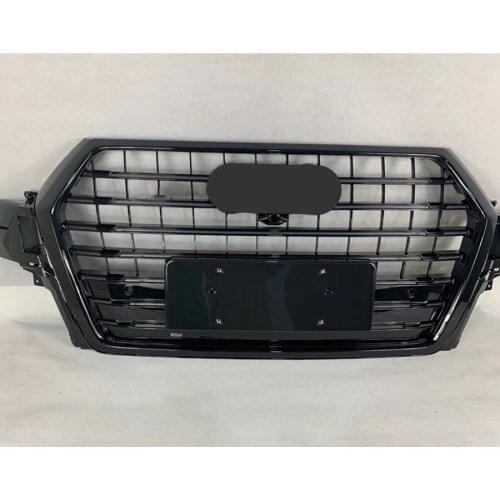Black Front Bumper Mesh Grill Center Grille Fit for Q7 S7 2016 2017 2018 Car Front Grille accessories