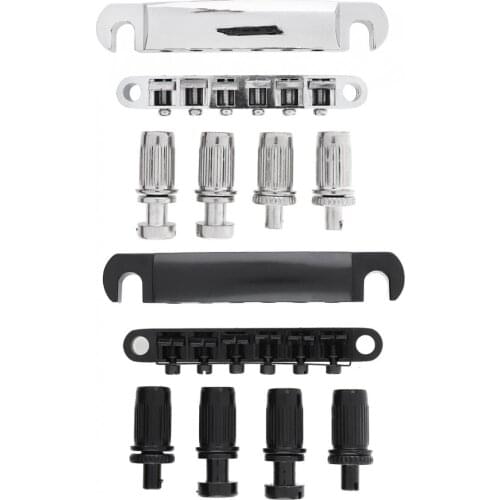 Electric Guitar Roller Saddles Tune-O-Matic Bridge Tailpiece for LP Guitar Guitar Accessories