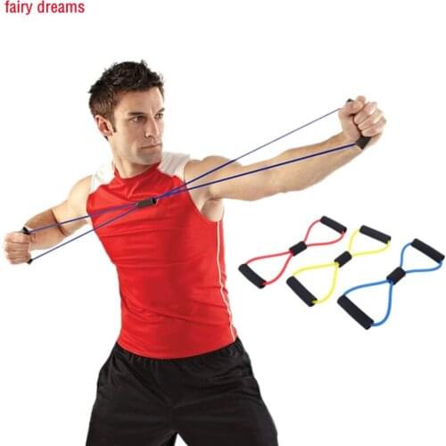 Gym Home Fitness Equipment 8 Word Pull Ring Spot Yoga Beauty And Leg Shaping Multi-Function Rally Resistance Band